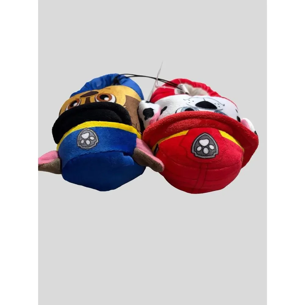 Paw Patrol Slippers Toddler Boys Marshall Chase Plush House Shoes Sz 5-6 NWT